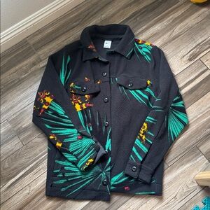 NIKE LEBRON JAMES SHERPA BUTTON DOWN JACKET SIZE M